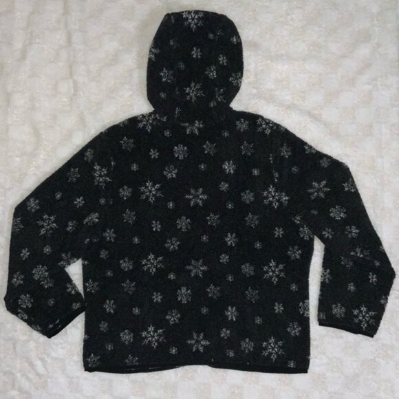 Women’s Eddie Bauer Hooded Snowflake Fleece Jacket • Large - Picture 7 of 16